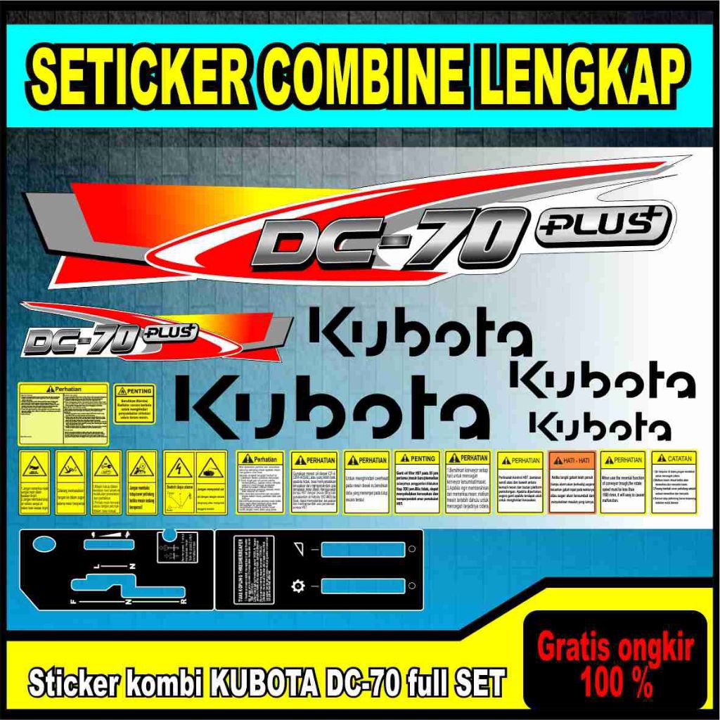 sticker combine dc 70