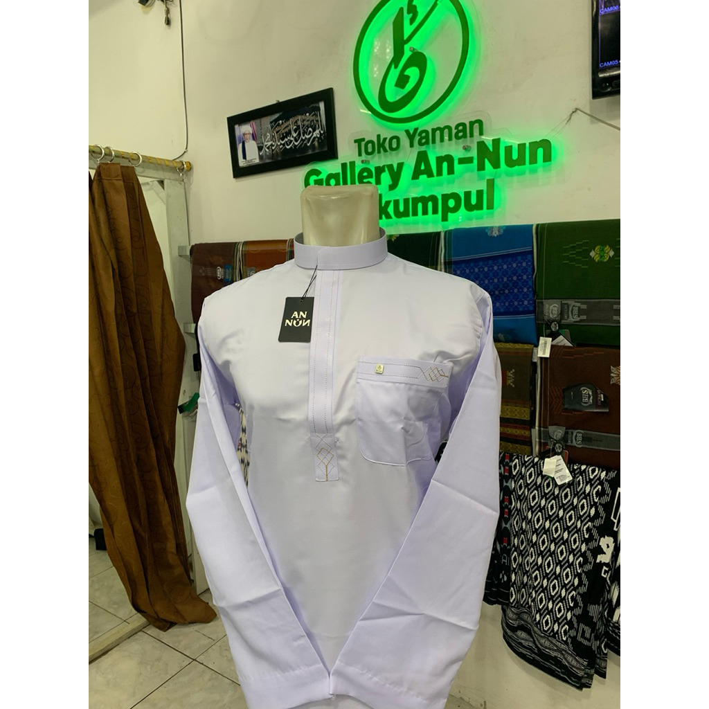 KOKO AN NUN SAUDI POLYSTER PUTIH TERMURAH