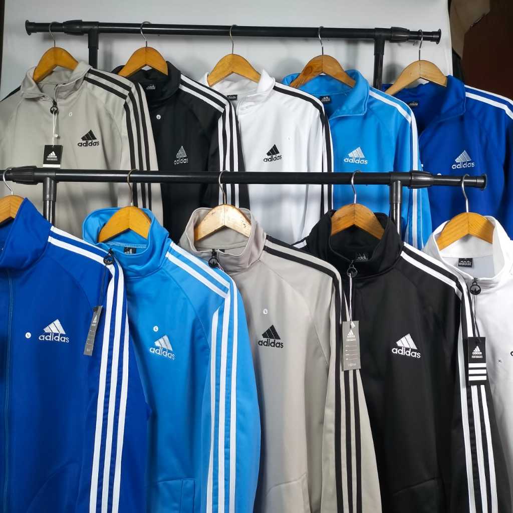 HOT DEALS JAKET TRACKTOP ADIDAS-JAKET VINTAGE PRIA WANITA TERBARU-JAKET WARNA BIRU TUA