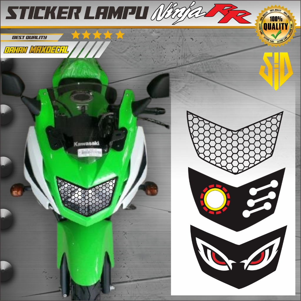 STICKER CUTTING VARIASI LAMPU NINJA RR / STICKER NINJA RR/ STICKER LAMPU NINJA RR / STICKER MATA NIN