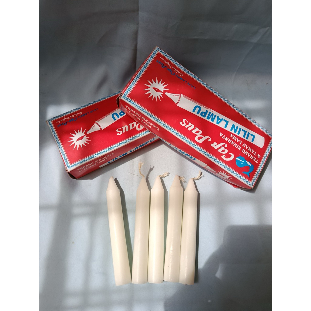LILIN PUTIH/LILIN PUTIH KECIL/LILIN PUTIH MEREK PAUS TAHAN LAMA TERMURAH.