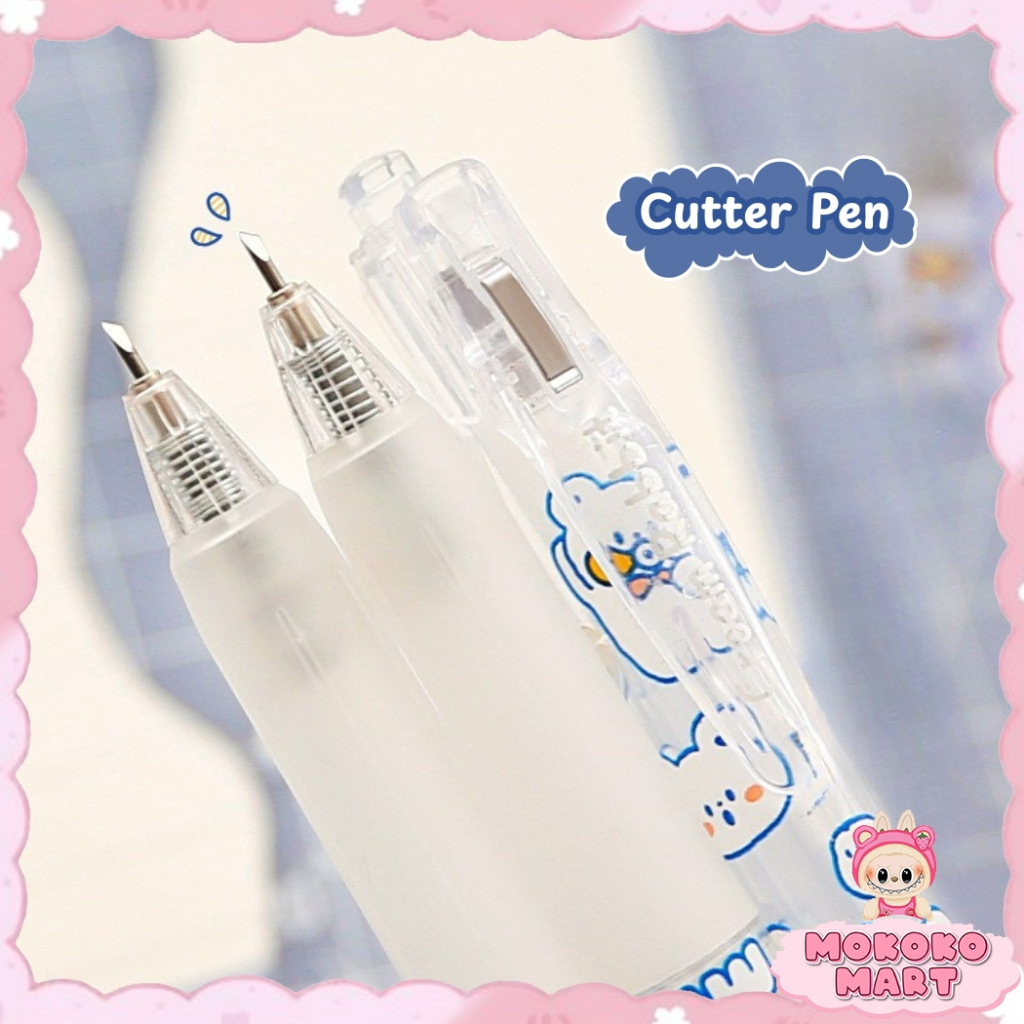

MM Pen Cutter Pemotong Kertas Aesthetic Pisau ukir Lucu Pen Knife Pisau Pulpen Ukir Kertas DIY TLD36