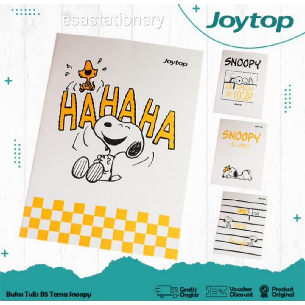 

Joytop Buku tulis garis ukuran B5 Snoopy