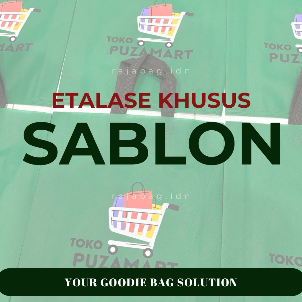 

Khusus Sablon Goodie Bag Tas Handle Tali Spunbond