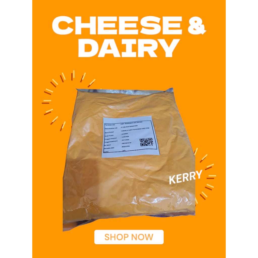 

Kerry Cheese & Dairy Flavouring cheztone 1kg keju halal