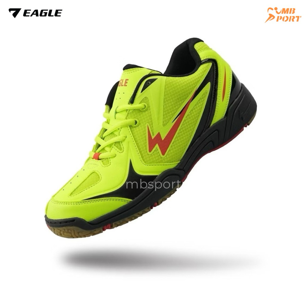 Eagle Sepatu Badminton Maxi Sepatu Bulutangkis Anak Anak Badminton Shoes - Kuning/Sulfur/Hitam