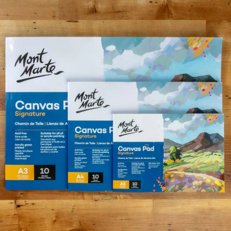 

MONT MARTE CANVAS PAD 10 SHEET A5 A4 A3 - Bali Art Supplies
