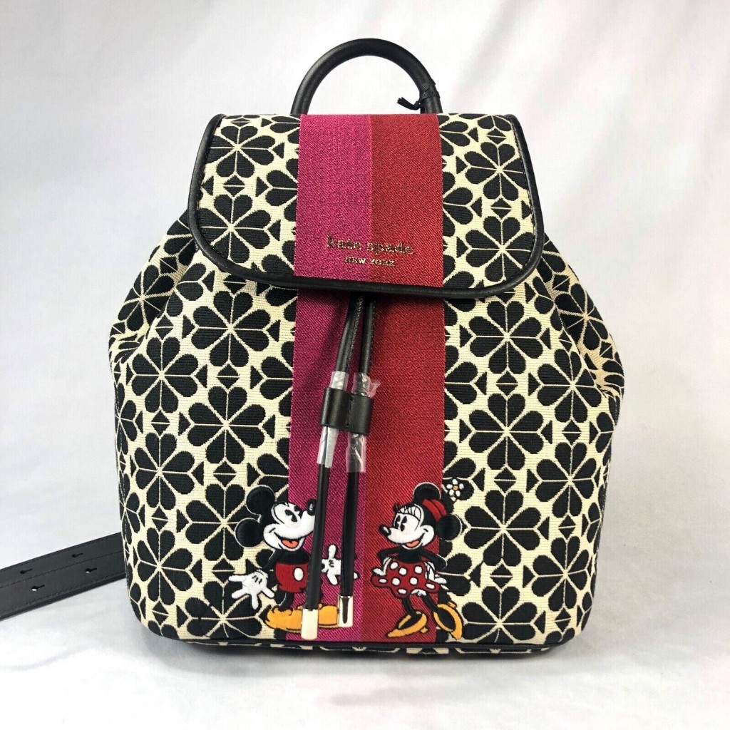 KS KC892 BAG l RANSEL WANITA l RANSEL BRANDED l RANSEL WANITA BRANDED l KS FLOWER JACQUARD DISNEY MI