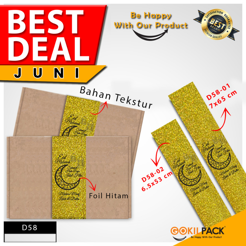 

Sleeve|Paper Belt|Lebaran|Idul Fitri|Hologram|Aksesoris|Dus|Box|D58