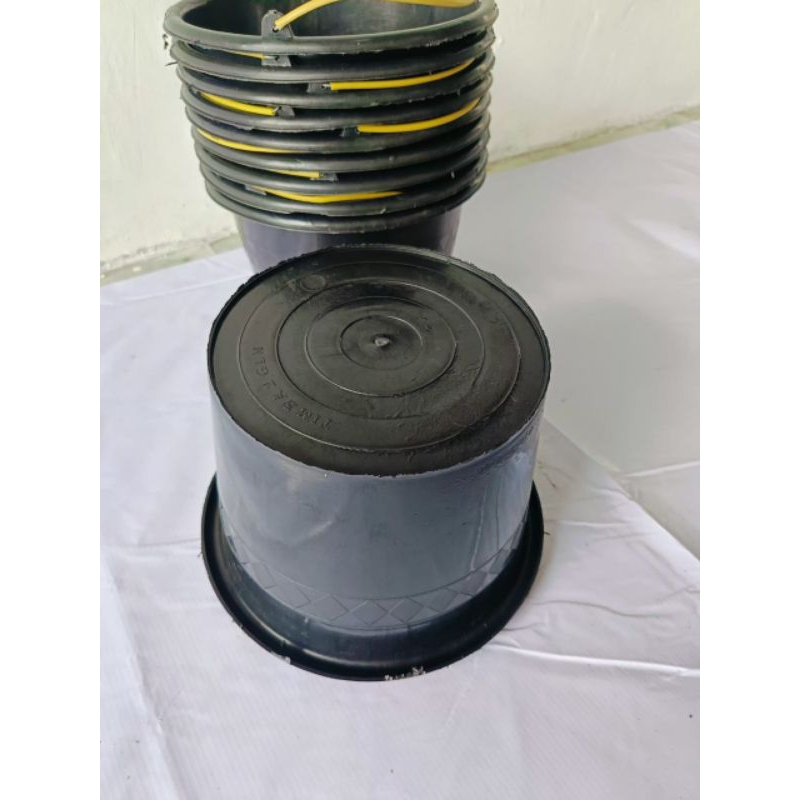 (10 pcs) Timba cor timba 2 galon timba hajatan timba kecil Timba 2 galon hitam 15D