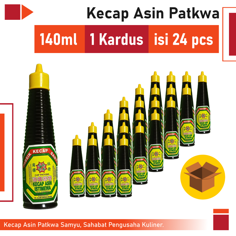 

Kecap Asin Patkwa Samyu Botol Mini 140ml - 1 kardus - 24pcs