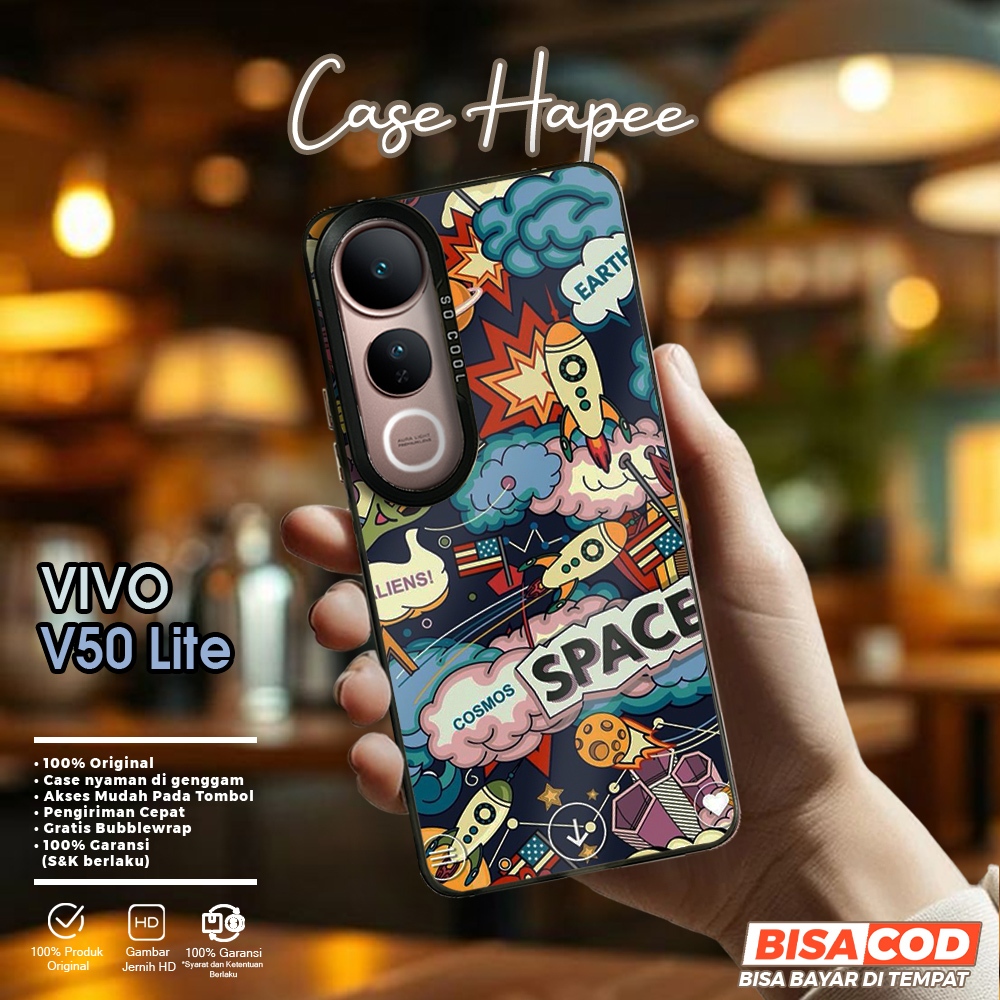 Casing Vivo V50 Lite Casehapee [AST2] Casing So Cool Premium Matte Softcase IMD Hybrid Hologram