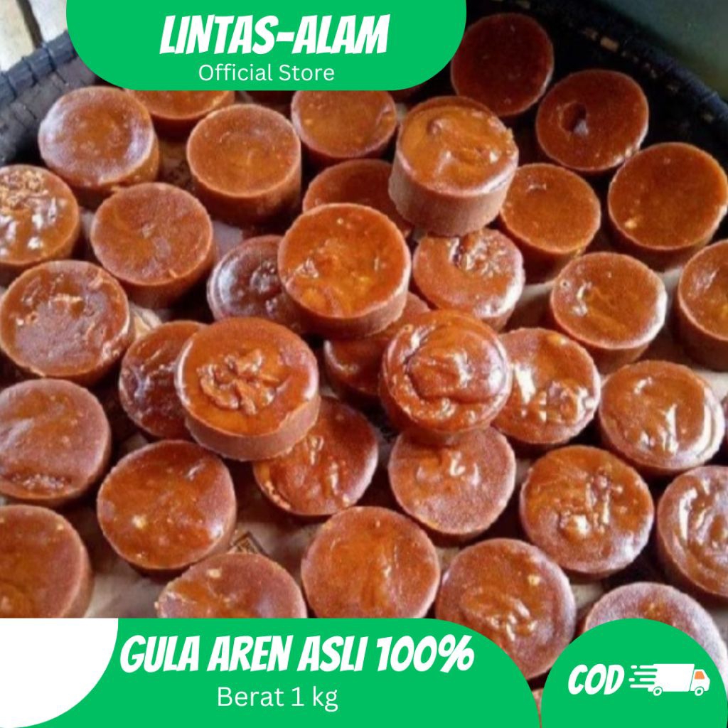 

PROMO Gula aren merah 1 kg original asli dijamin 100%/ Gula merah aren nira COD