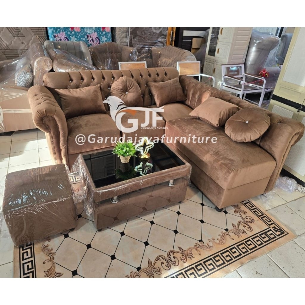 [ BISA CUSTOM WARNA / KAIN ] SOFA L MINIMALIS FLEXIBEL MEWAH BERKUALITAS MODEL TERBARU / SOFA LETTER