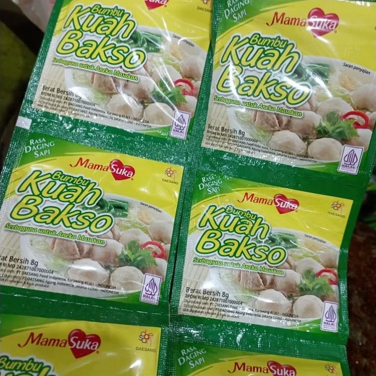 

(1 renteng) Bumbu Kuah Bakso isi 12 sachet -- @ 8 gram