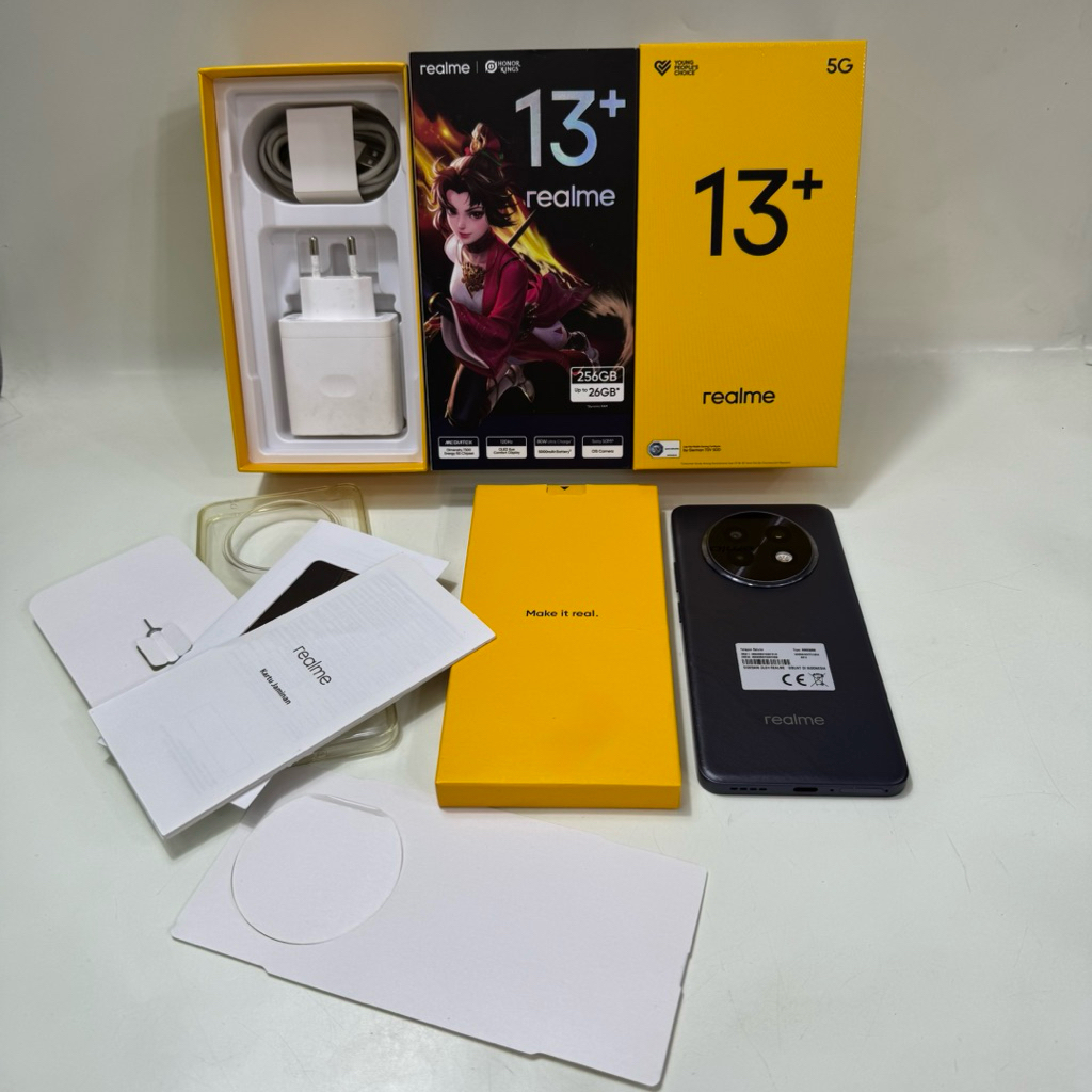 Realme 13 Plus 5G 12/256gb Fullset Second Garansi Resmi