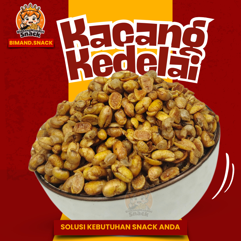 

Kacang Kedelai Goreng 120gr Original Gurih Asin Premium Snack Kiloan Cemilan Murah Jajan Kiloan Camilan Bimand.Snack
