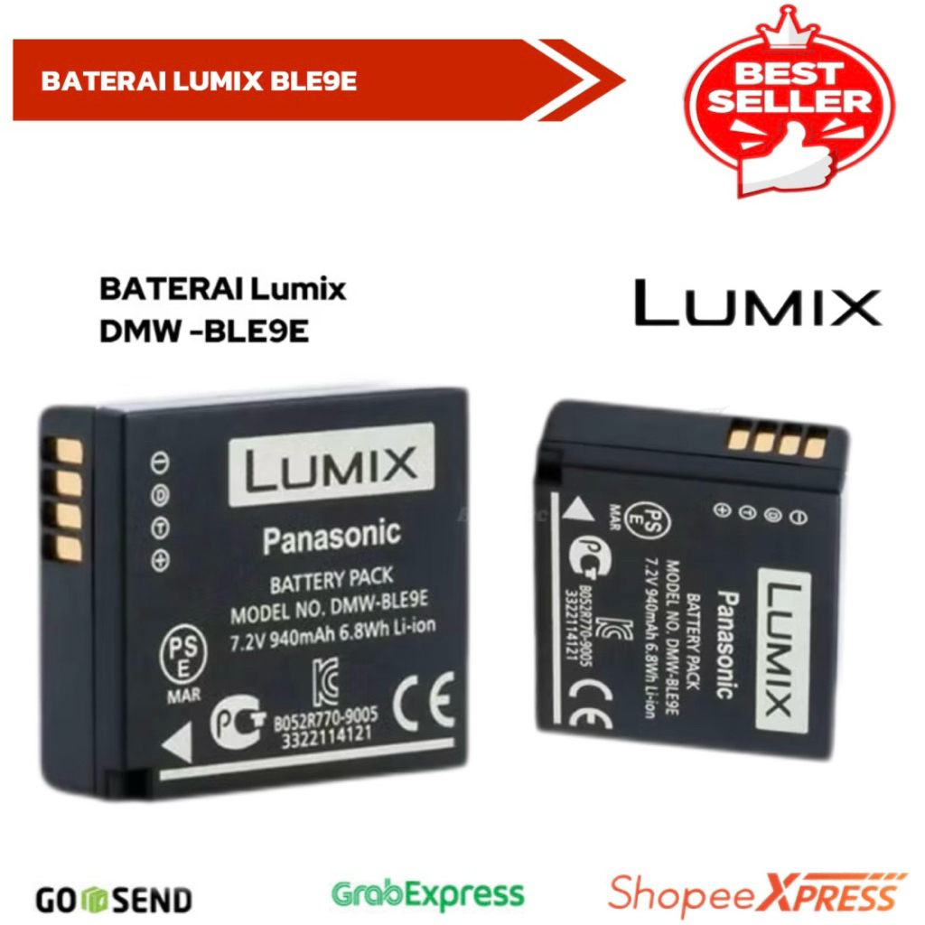 Baterai Lumix panasonic DMW-BLE9E compatible charger DE GM1