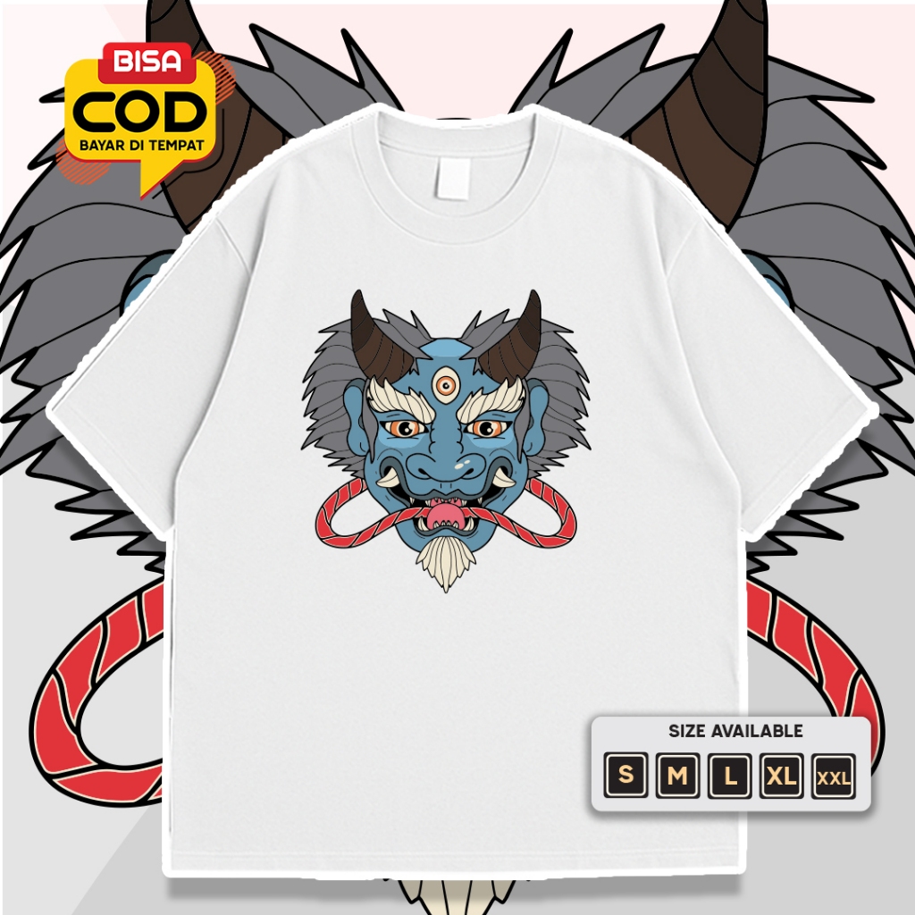 KAOS Steer STYLE  Motiv KEPALA IBLIS || Kaos style tatto kepala iblis//Kaos Oblong Pria Wanita