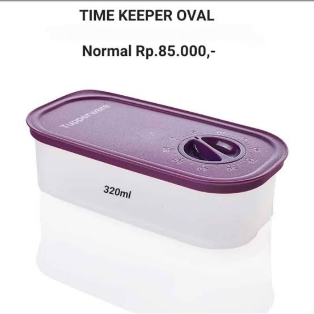 time keeper oval tupperware