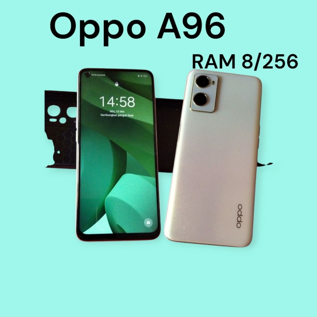 OPPO A96 RAM 8+8/256 FULLSET(SECOND) ORIGINAL INDONESIA