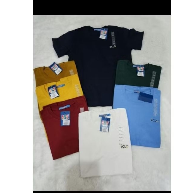 Kaos Katun Combed Eclo Anak 40s lengan pendek