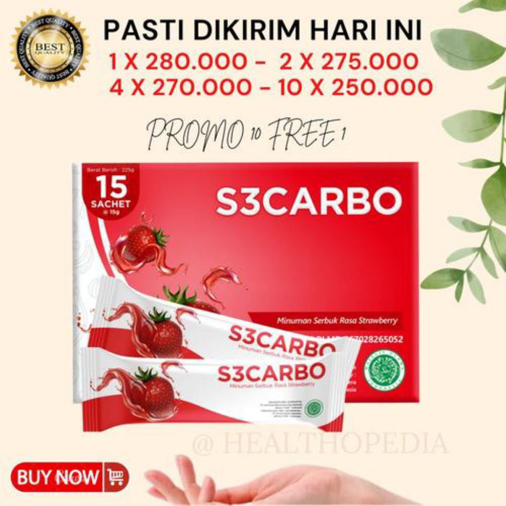 S3CARBO S3 CARBO ORIGINAL ISI 15 SACHET
