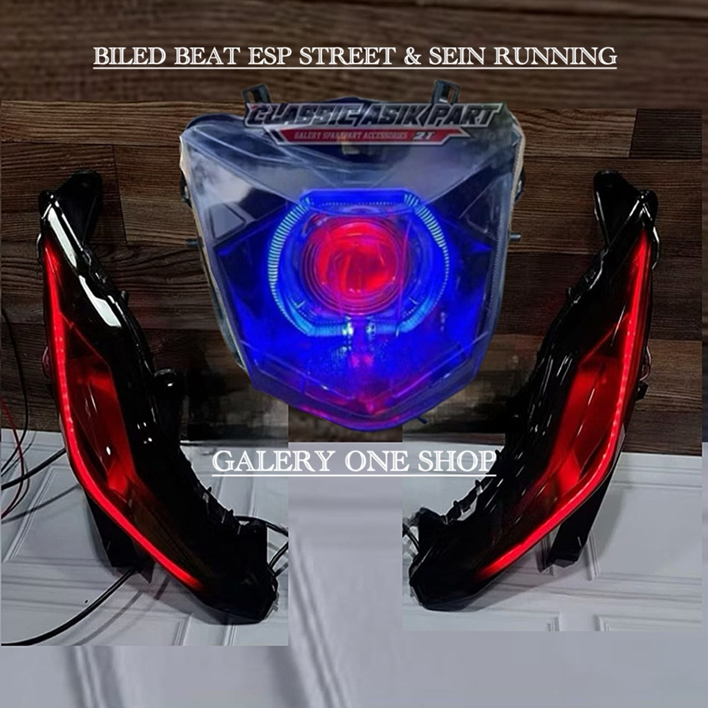 Reflektor Lampu Biled Beat Esp street 2016-2029 & Sen Sein depan running