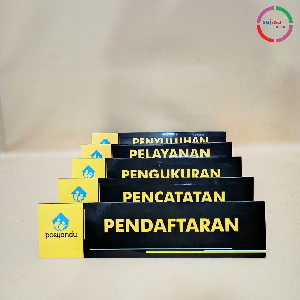 

Paket Papan Meja Posyandu - 1 Set Papan Meja Pelayanan Posyandu - Bahan Kertas Ivory