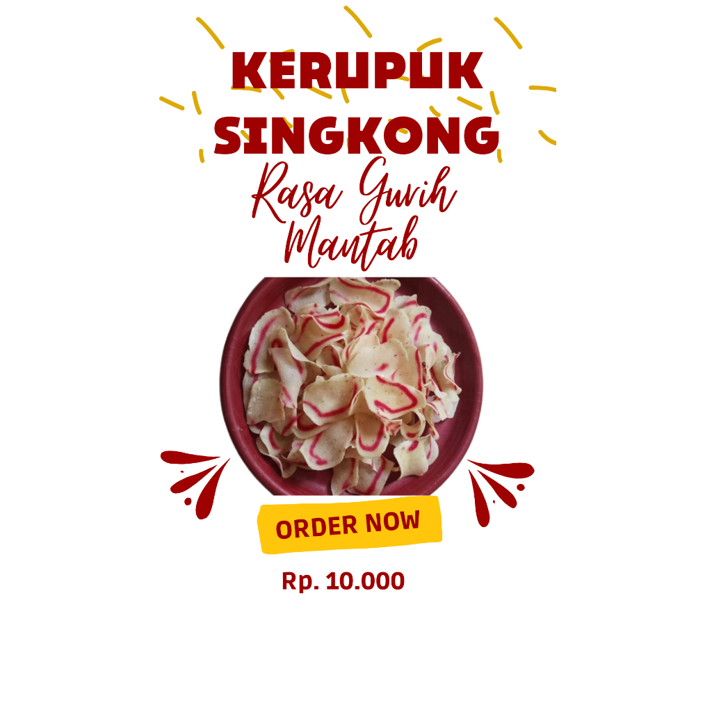 

Kerupuk Singkong Rasa Gurih Mantab
