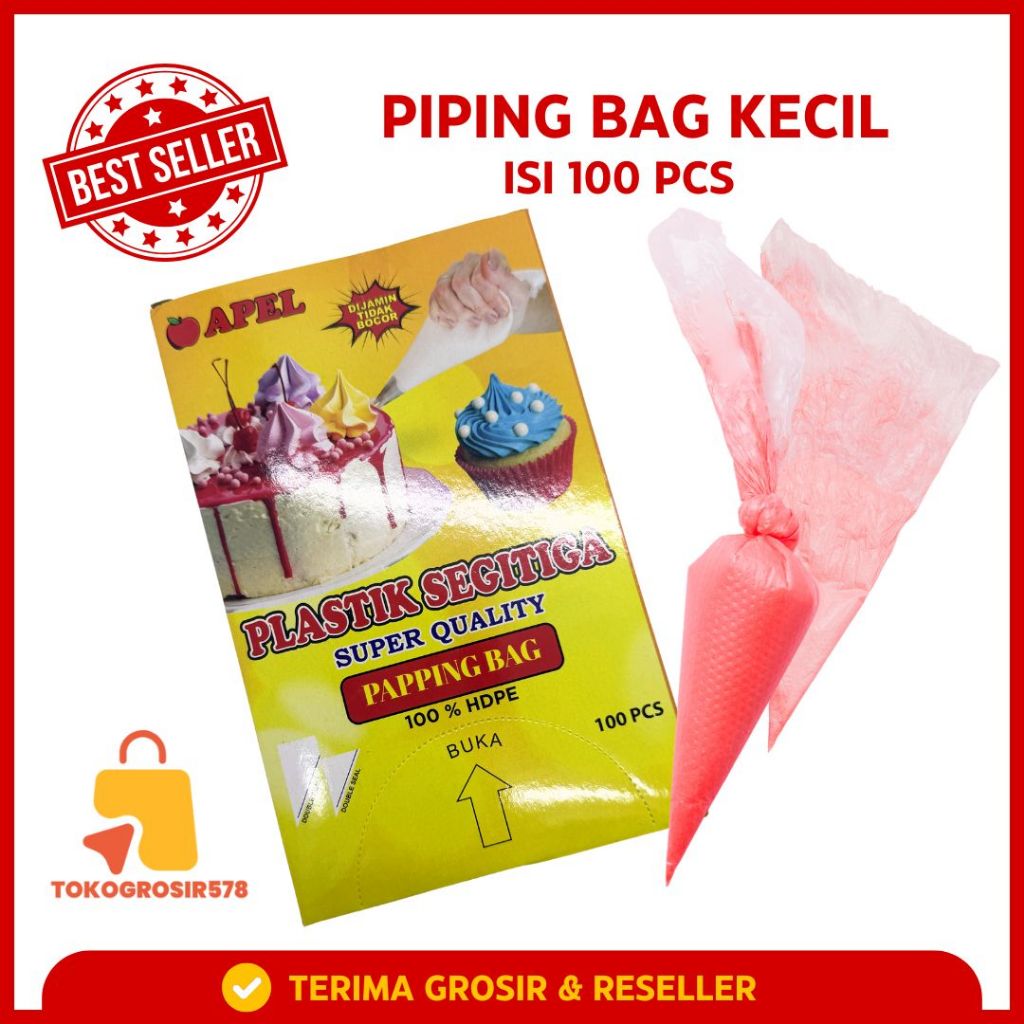 

Piping bag kue / Kantong segitiga / Kertas kue - 100 pcs