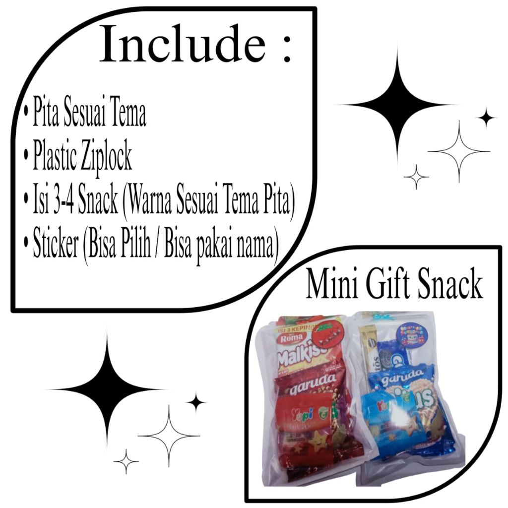 

Mini Snack Gift | Tema Warna | Custom Sticker Pakai Nama | Murah Meriah