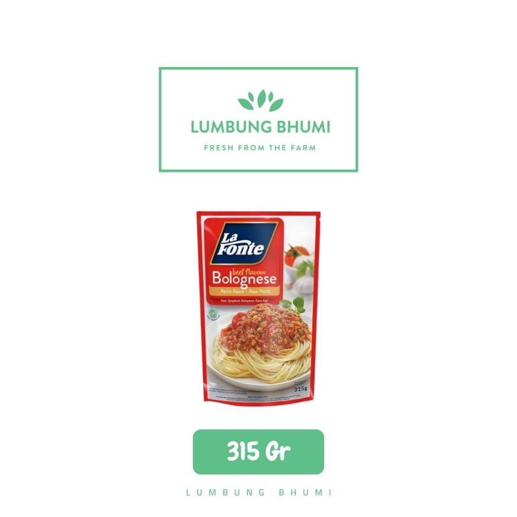 

LA FONTE Saus Bolognese Beef 315 Gr 1 Pcs - Lumbung Bhumi