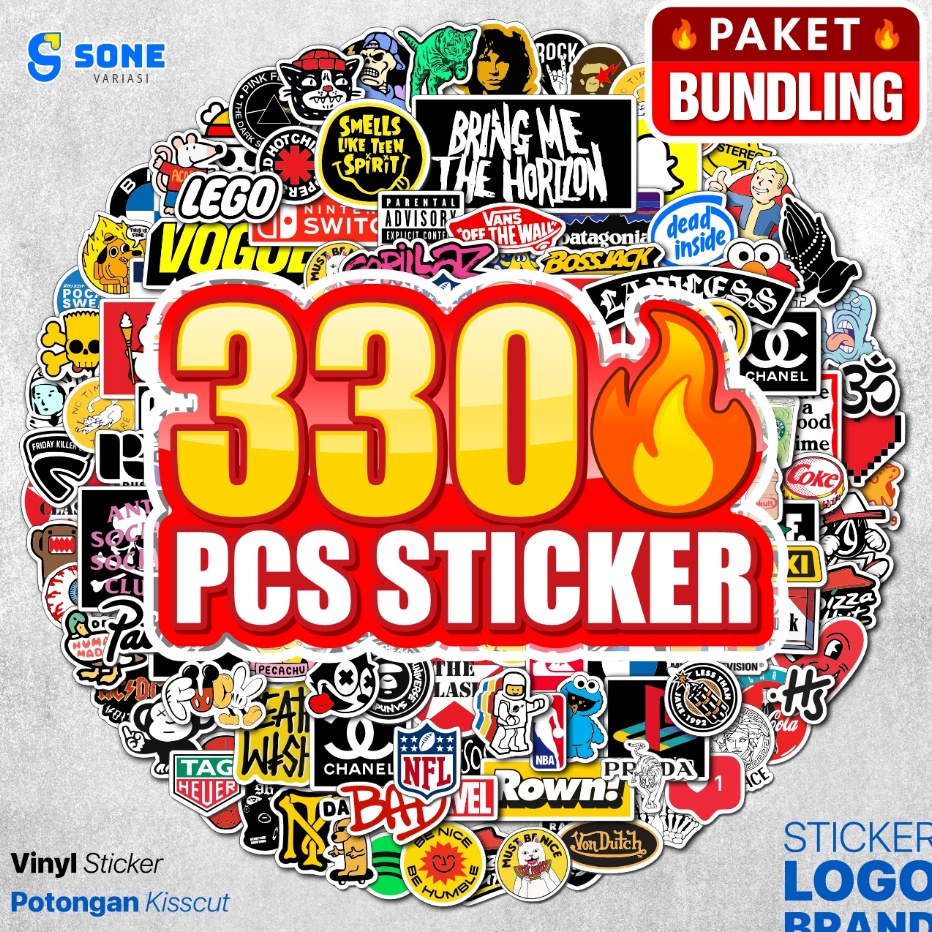 

New Stiker Pack Hypebeast Aesthethic Vinyl Waterproof Sticker untuk Dekorasi Koper Laptop Casing Handphone