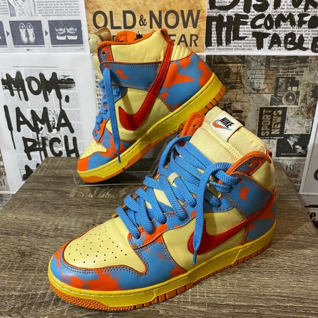 NIKE SB HI SP 1985 ORANGE ACID WASH