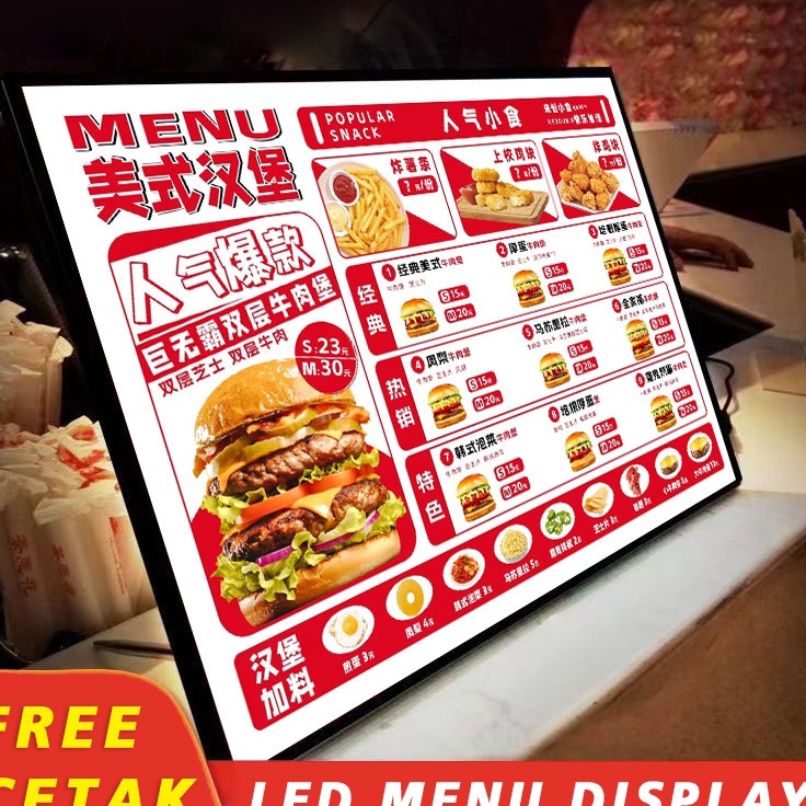 

Trend READY LED MENU DISPLAY Bisa POTRAITLANDSCAPE LED BOX MENU BOX LIGHT BOX LED MAGNETIC