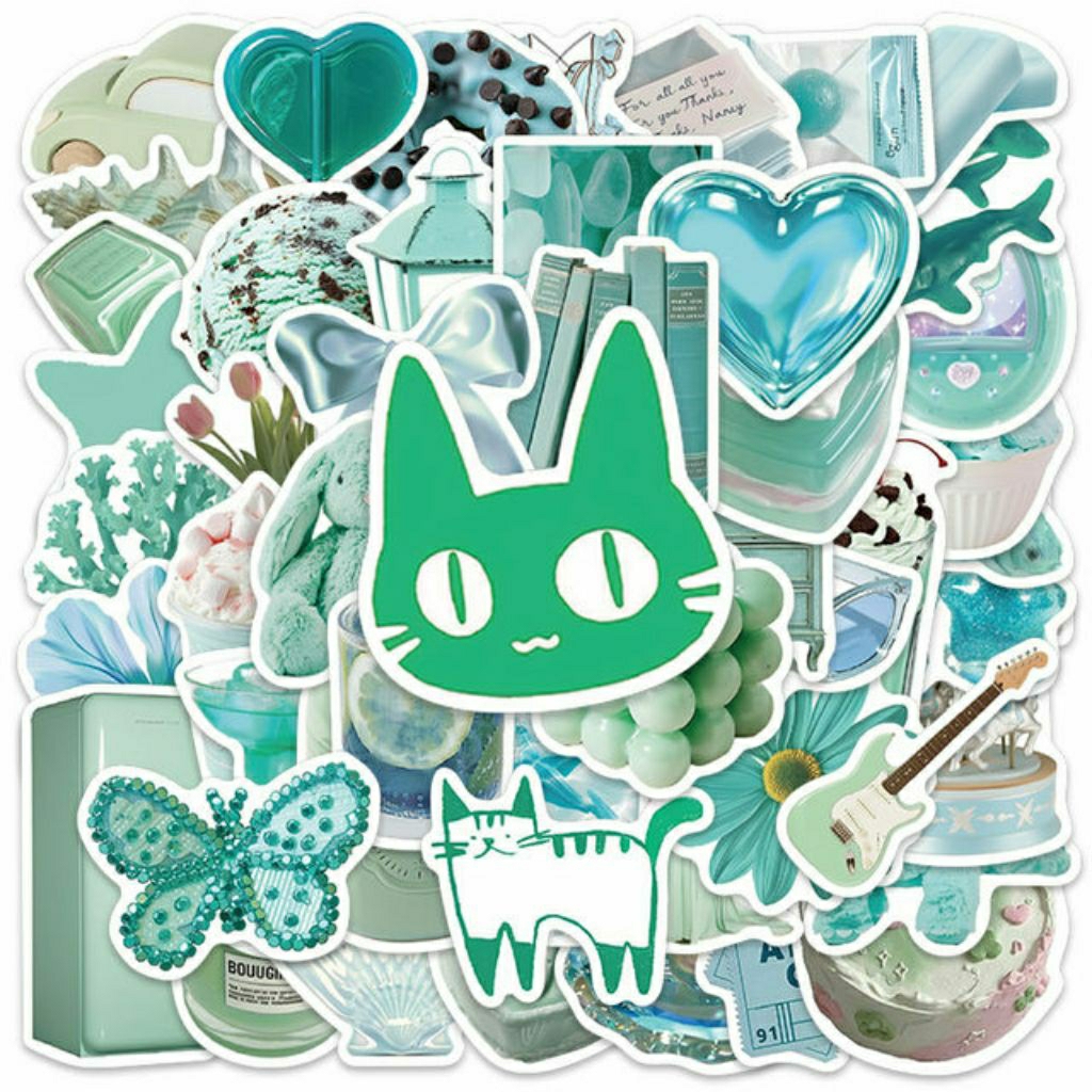 

Stiker Pack Hijau Mint Aesthetic Sticker Aesthetic Stiker Laptop Stiker Helm Stiker Tumblr Stiker HP, Aksesoris Hp , Anti Air