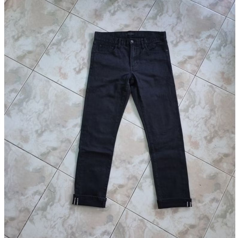 Uniqlo Jeans Selvedge Skinny Black Label