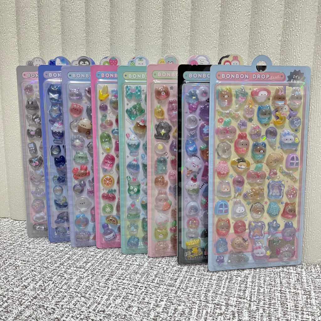 

bib Stiker Timbul / Stiker 3D / Sticker Bonbon Drop / Sticker Dekorasi