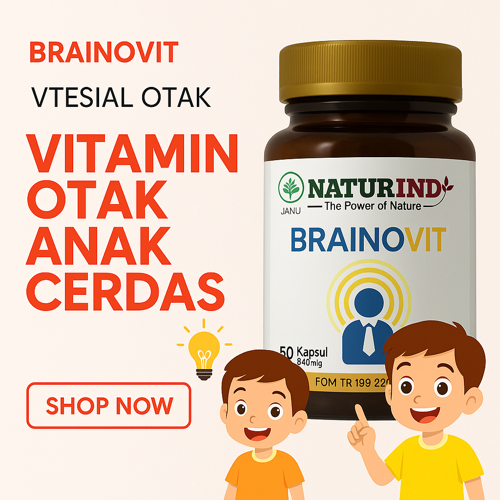 Brainovit Vitamin Otak Anak Cerdas Original Naturindo