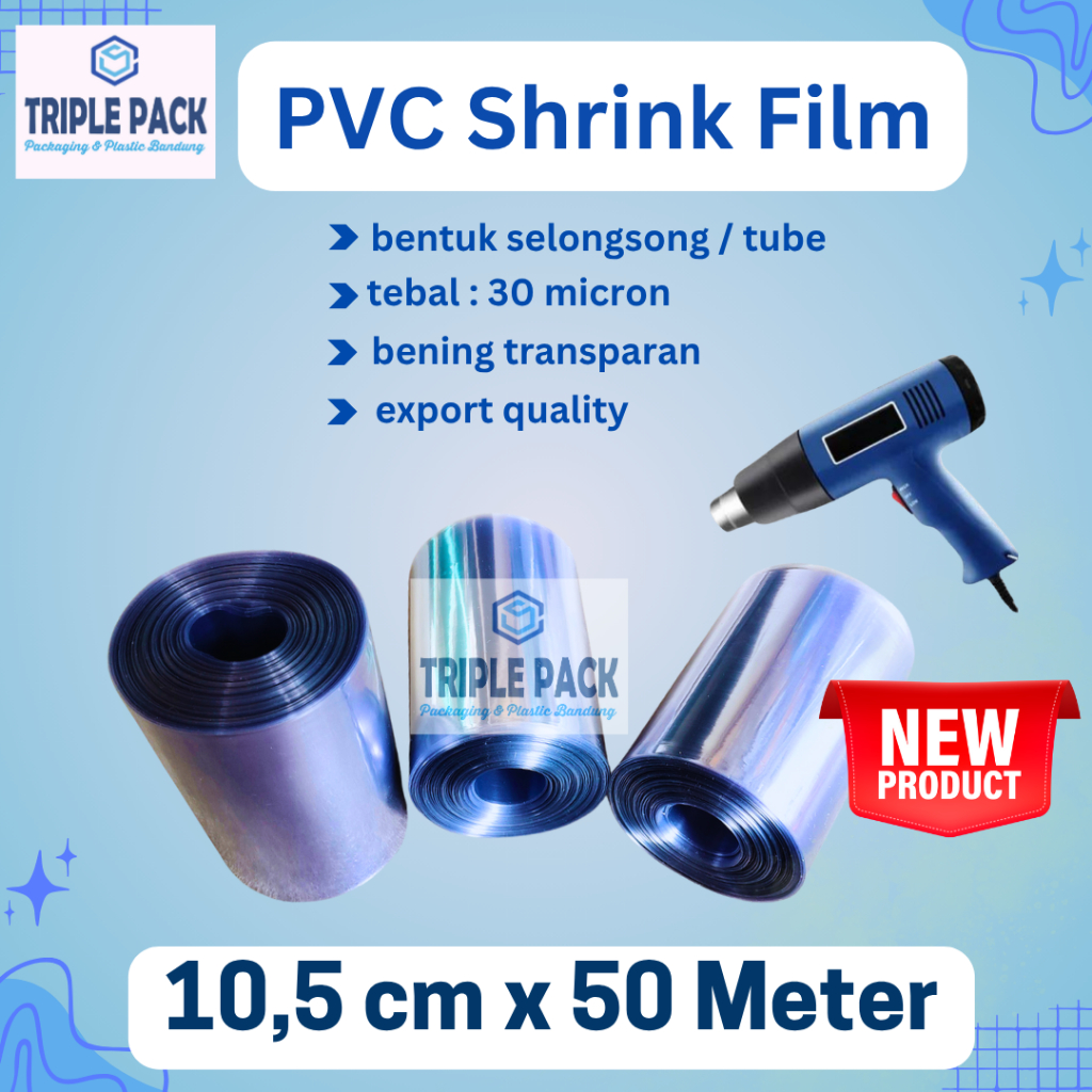 

Plastik Segel / PVC Shrink Film Roll 10,5 cm x 50 Meter Segel Botol dan Kemasan