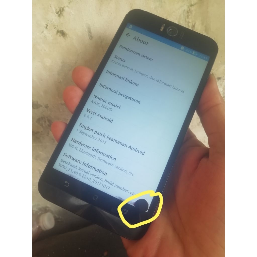 LCD FULLSET FRAME ASUS ZENFONE SELFIE Z00UD ORI COPOTAN MINUS TOMPEL