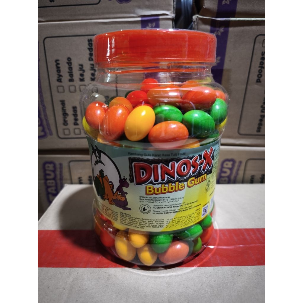 

Dinos X Bubble Gum (Isi 195 pcs)