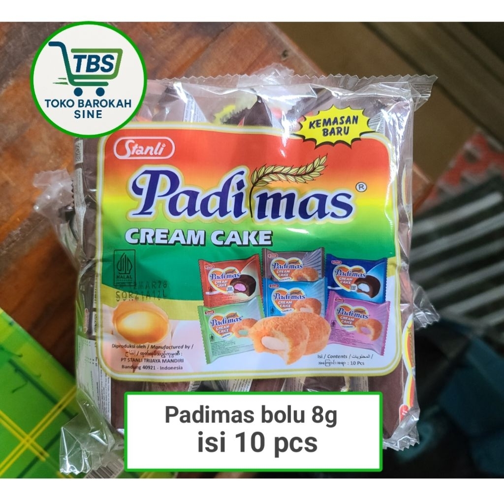 

padimas bolu cream cake 8g x 10pcs rasa coklat