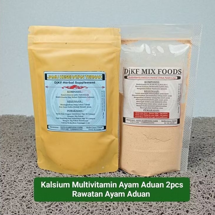 Kalsium Ayam Aduan - Multivitamin Herbal Jamu Ayam DjKF Product