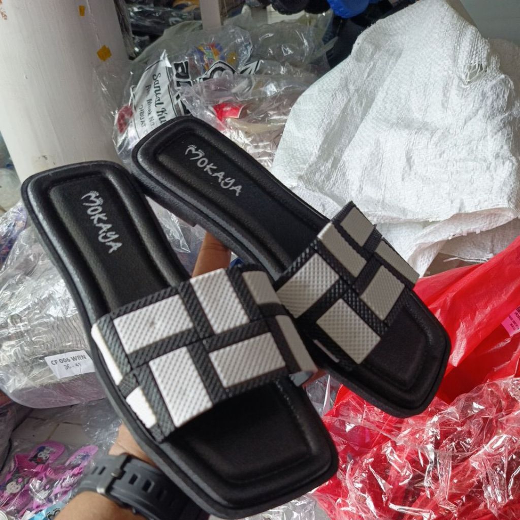 sandal cewek selop mokanya terbaru kualitas impor