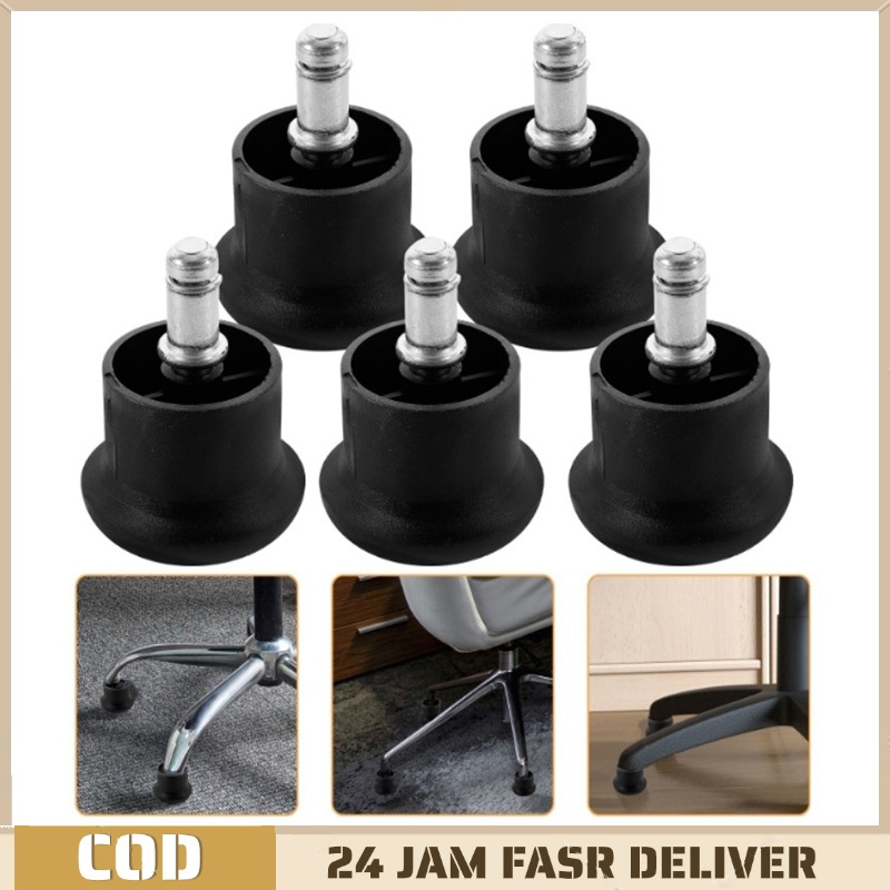 5pcs Mata Roda Roda Besi Roda Geser Roda Kursi Kantor Tahan Aus Roda Kursi Kerja Kantor Roda Kursi K