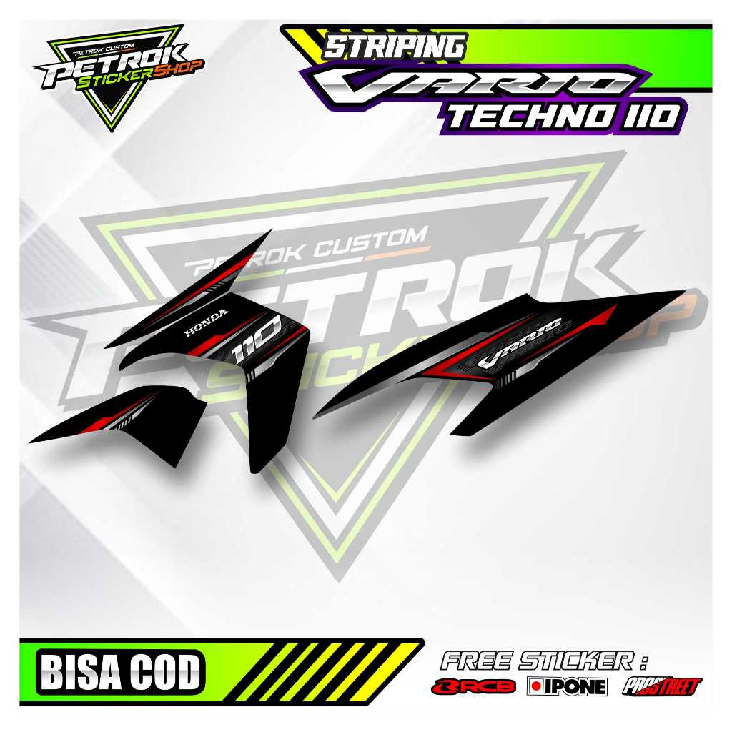 STRIPING VARIASI VARIO TECHNO 110 / STICKER MOTOR HONDA VARIO TECHNO  110