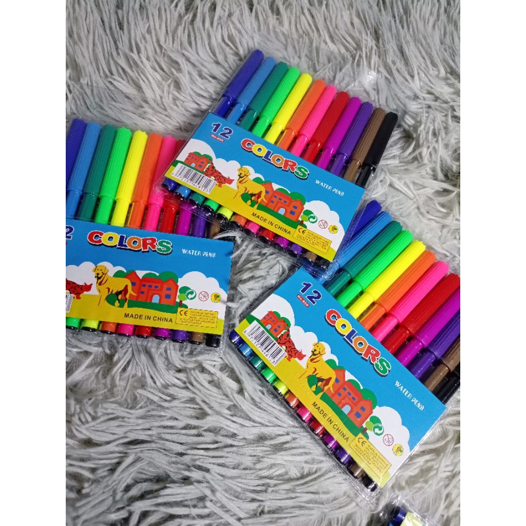 

Spidol 12 warna JOYKO / COLOR BRUSH PEN PENA KUAS WARNA 12 WARNA