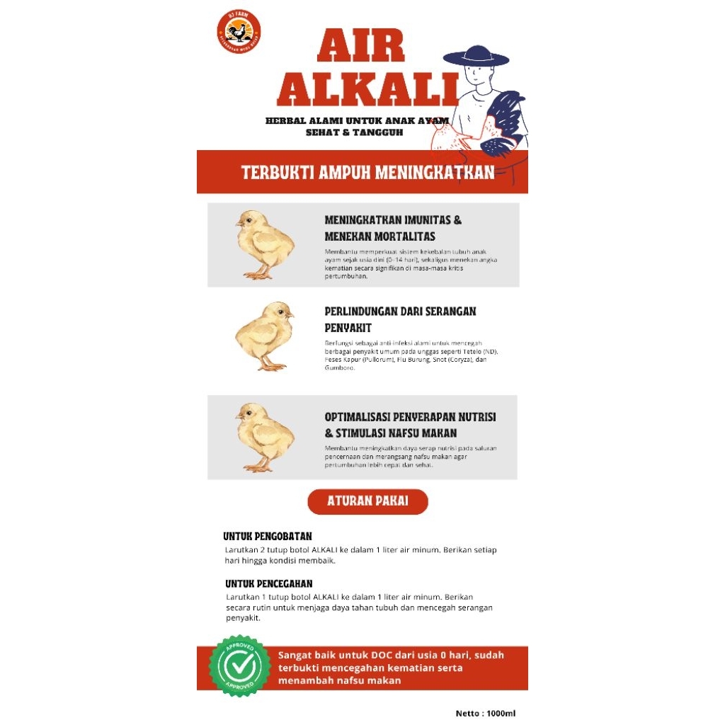 air alkali untuk ayam
